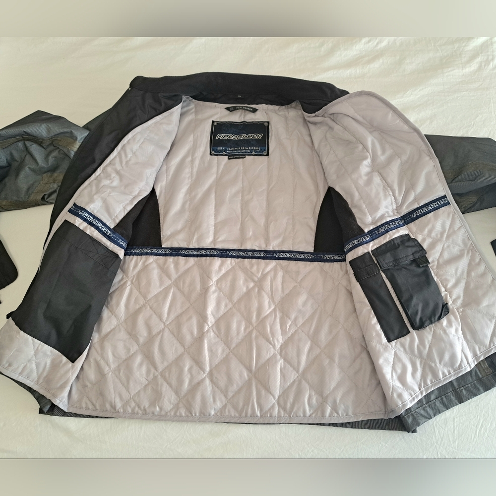 Fieldsheer Jacket Gray Black Lined Motorcycle- Wo… - image 5